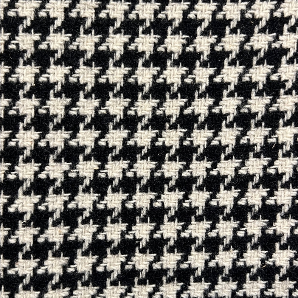 The Limited Wool Black/White Houndstooth Double Breasted Lined Coat Size 10 - Picture 10 of 13